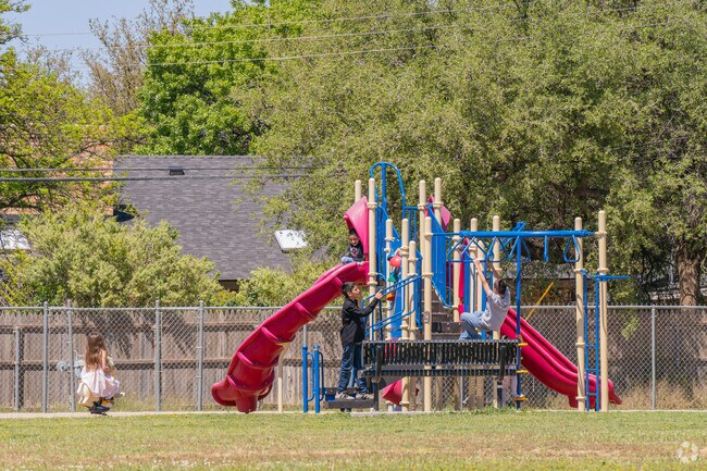 Kids can enjoy the well-kept playset at Country Club Park in Levelland.