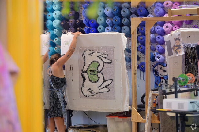 The Village of Centennial Springs in Elkhorn Ranch is home to local cafes, unique shops, and a creative studio.