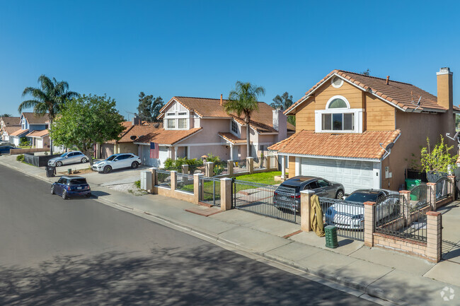 These Mediterranean homes in Serrano often include spacious courtyards, wrought-iron accents, and elegant columns, creating a timeless and upscale aesthetic.