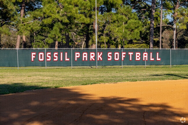 Fossil Park Softball sign is on display at the Fossil Park Sport Complex in Fossil Park, FL.