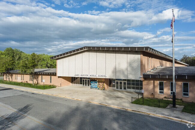James Madison Middle School in Rosaryville serves local students.