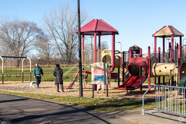 Valley Lake Park's playground if very popluar.