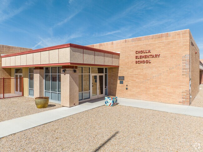 Cholla Elementary School serves students from preschool through eighth grade.