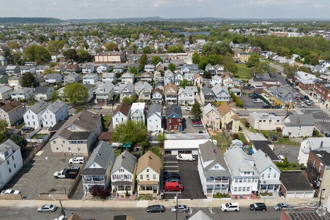 Aerial view of the Botany District of Clifton, NJ.