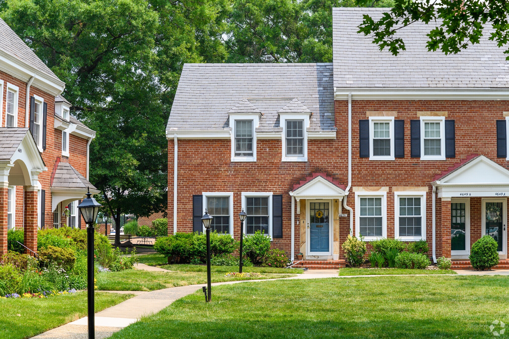 Attached condos are a staple of the Fairlington neighborhood.