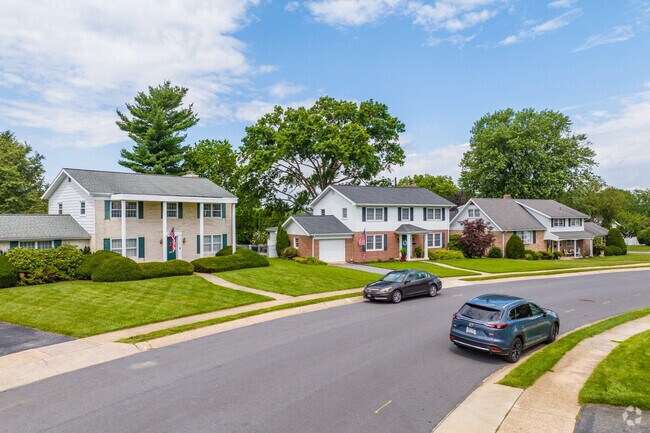 Ample sidewalks make Whitfield a great neighborhood for walking and running.