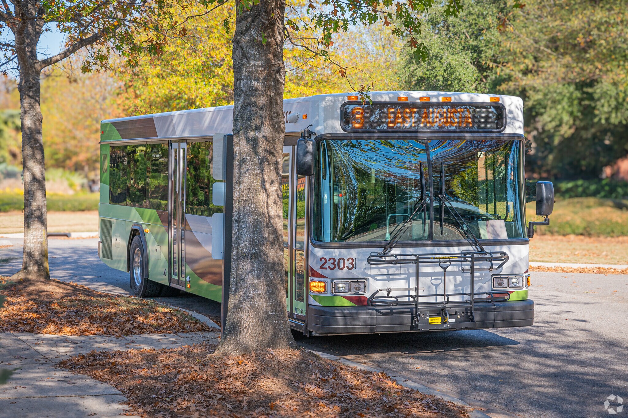 Several bus stops make getting around East Augusta very easy.