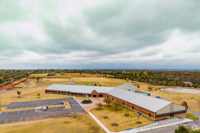 Aerial view of the St. Mary's Episcopal School.