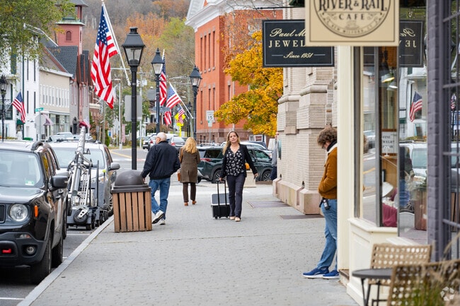 Locals shop boutiques and gift stores near Main Street.
