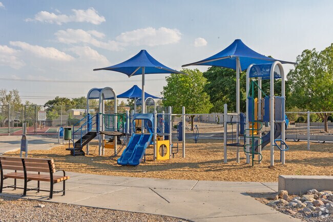 Avalon Park has a playground popular with the kids.