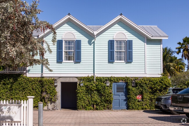 Charming Key West style homes are part of the streetscape on this beautiful island.