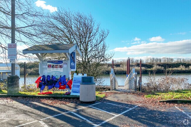 Residents enjoy easy access to the nearby boat dock for water activities.