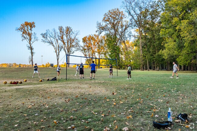 Murray Park is a great place to meet up fora friendly game of volleyball.