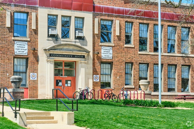 Community High School on North Division Street serves the local teens of the region.