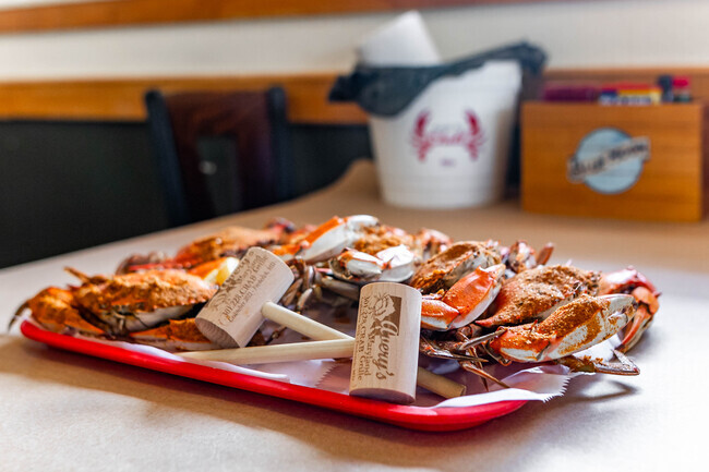 Nothing beats a summer evening with a tray of crabs from Avery's just outside of Holly Hills.
