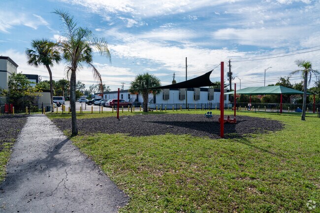 The The World Mission Christian Academy has lots of space for children to play.