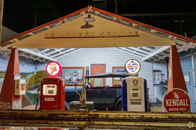 The Route 66 Museum in Lebanon is free and open to the public.