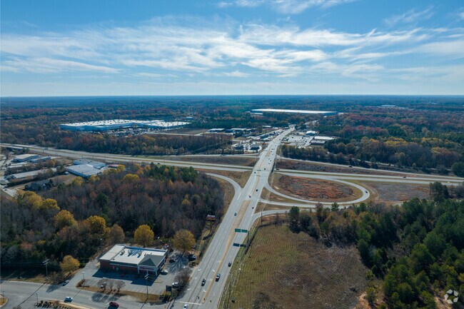 Piedmont sits near the intersection of routes 25 and 185 for convenient travel.