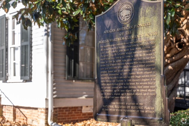 Built in 1836 by slaves, the Marsh House is on the National Registry of Historic Places.