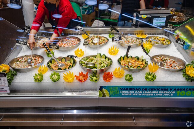 Northgate Market has a fresh seafood bar offering ceviche and aguachile in East Compton.