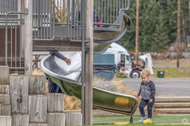 There are many parks with playgrounds for kids to explore in Frederickson.