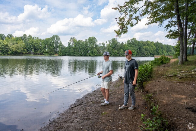 Woodlawn residents can go fishing with friends at nearby Lake Michael Park.
