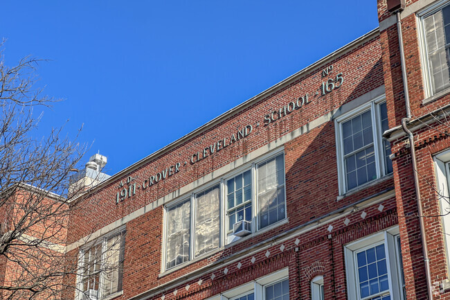 Cleveland Elementary School written along its brick facade