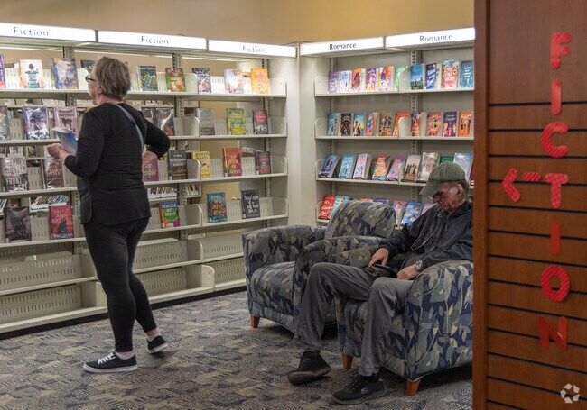 It is nice to sit and relax with a good book at the University Park Branch Library.