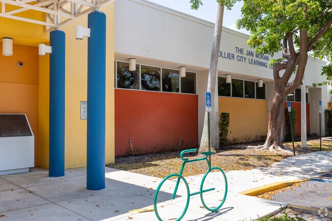 Collier City Learning Library is located next to Charles Drew Elementary School.