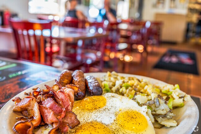 Just a little outside Happy Valley, Becca’s Café serves up traditional-style breakfast.