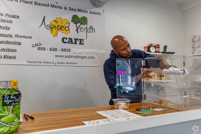 Aspired Vegan Cafe offers a delicious and healthy menu in Elmwood Place.