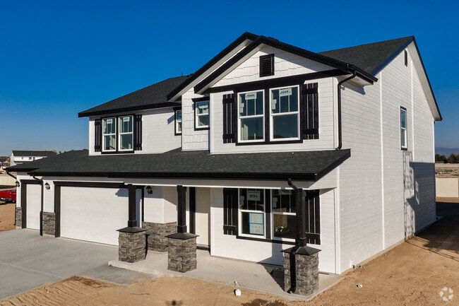 Newly built two story craftsman homes are popping up all over Star.