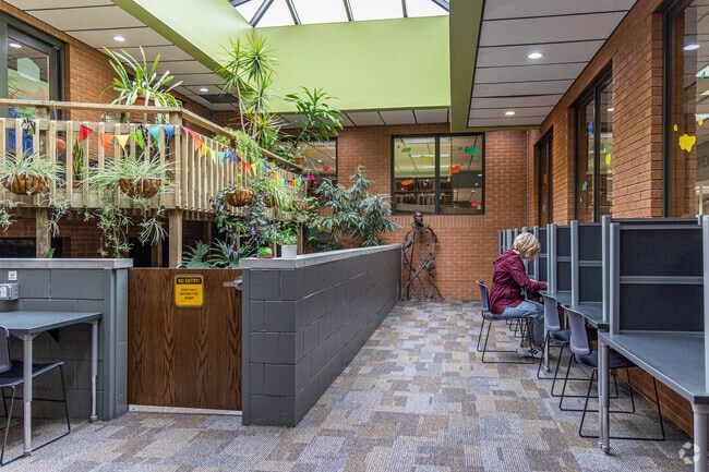The Sparta Carnegie Township Library near Chester Township has a quiet study room in its atrium.