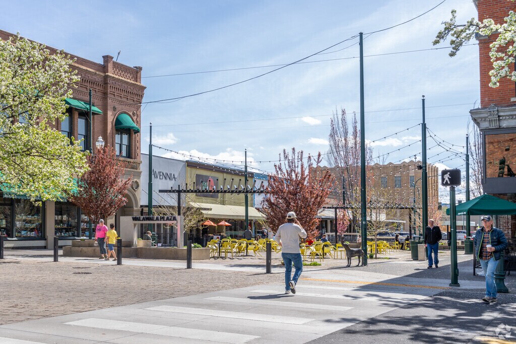 Locals come downtown to walk around the local shops in Walla Walla.