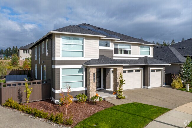 Stunning modern million dollar architecture on Arrowhead Dr in Gig Harbor North.