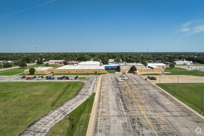 Rose Hill Middle School is located next to the other major schools in the city.