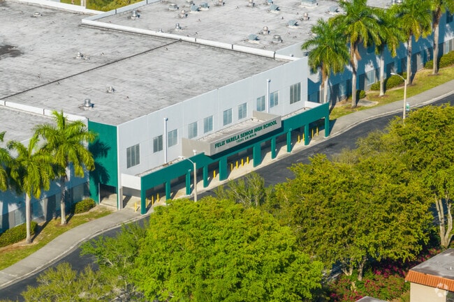 Felix Varela Senior High School in The Hammocks is green to match their mascot: the VIper.