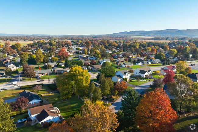 Off the main drag, Guilford has narrow tree lined streets.