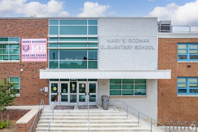 Local children can attend Baltimore City public schools like Mary E. Rodman Elementary.