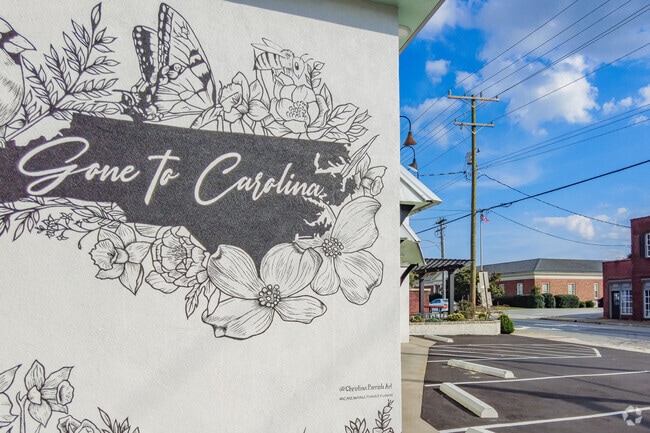 In downtown Kernersville, a captivating mural greets all visitors.