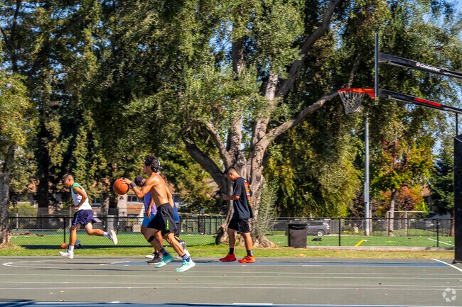 A lot of locals visit John Mise Park to play basketball with their friends.