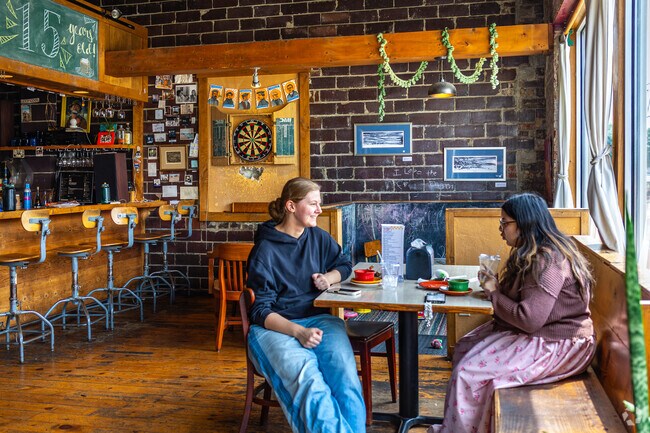 Enjoy a coffee with a friend at The Fruited Plain Café in Sioux Center.