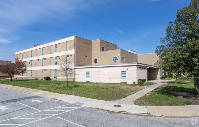 Dundalk Middle School does have a track and field just behind the main building.