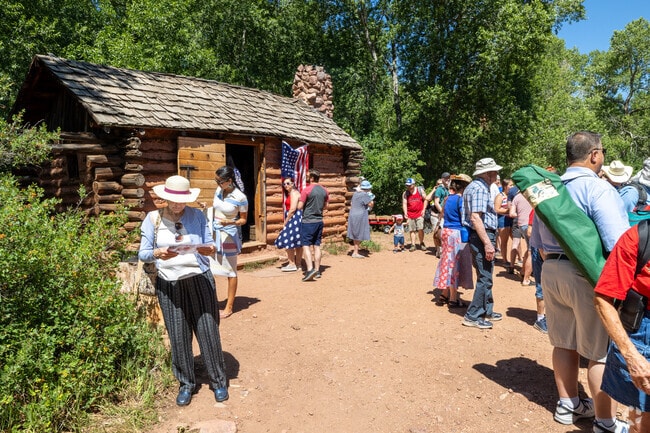 Explore historical buildings at Family Fourth.