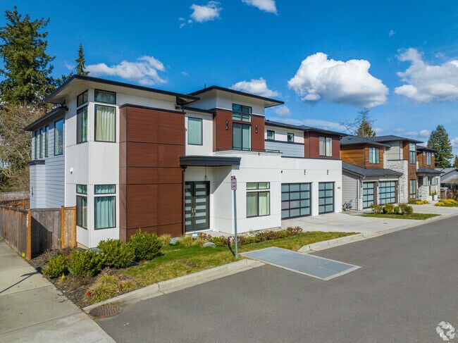 Urban chic meets suburban charm in these Downtown Redmond modern townhomes.