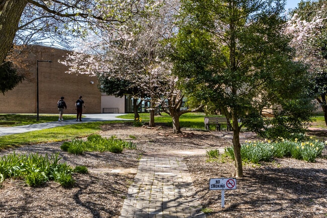 Find peace and tranquility between classes on the well kept ground of FCC in Clover Hill.