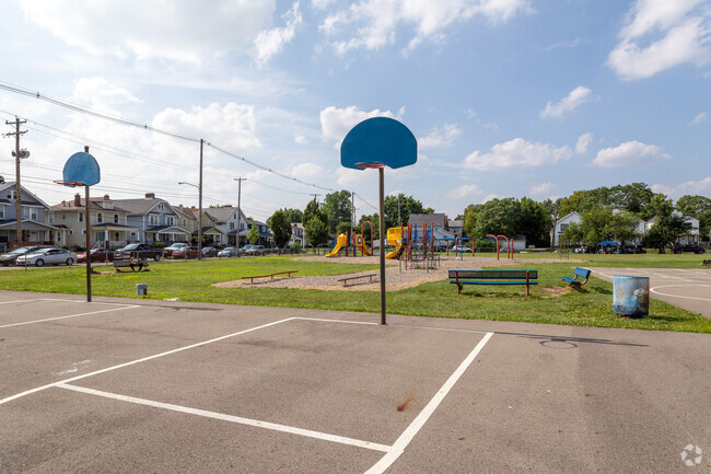 Play some basketball at the West Broad Elementary School in North Hilltop.