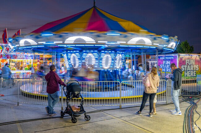 Check out the fun rides at the carnival section of Rougarou Fest.