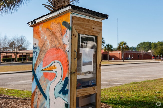 Devon Forest Elementary School has artwork displayed for residents to enjoy.