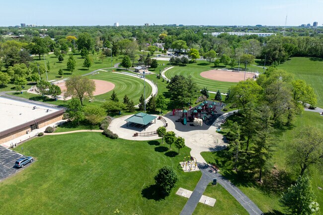 Sunset Knoll Park features over 36 acres of cultivated green space.